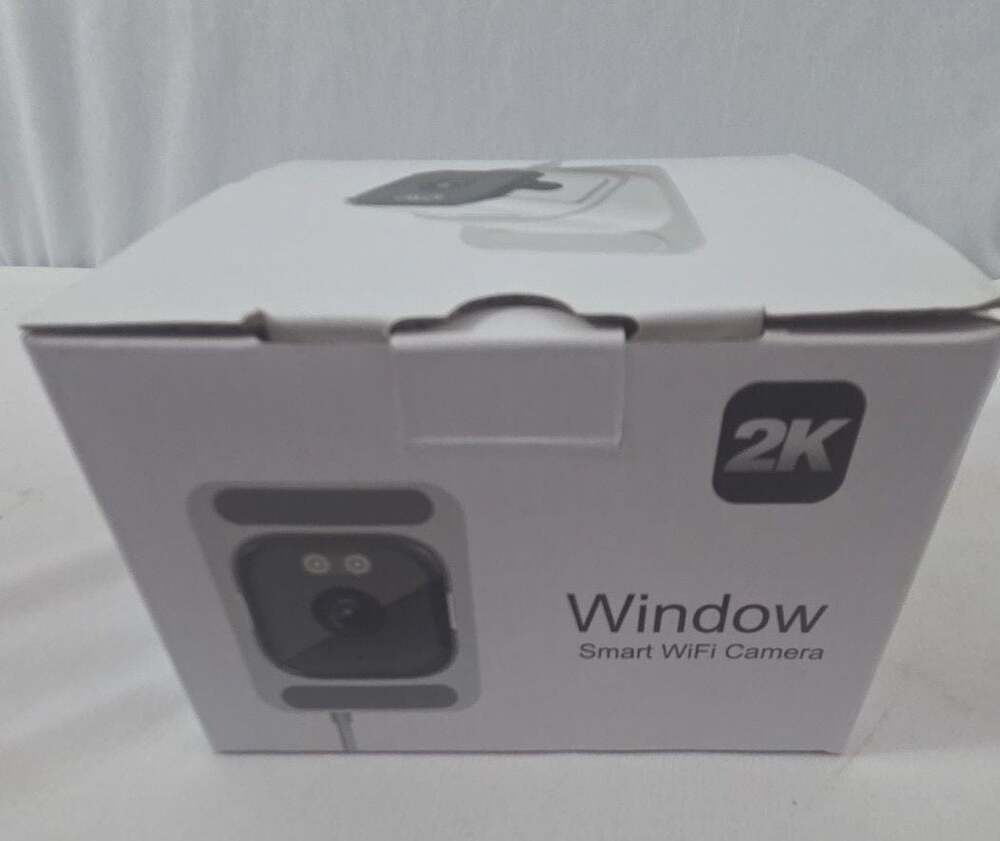 2K Window Smart WiFi Camera with Motion Detection and Night Vision